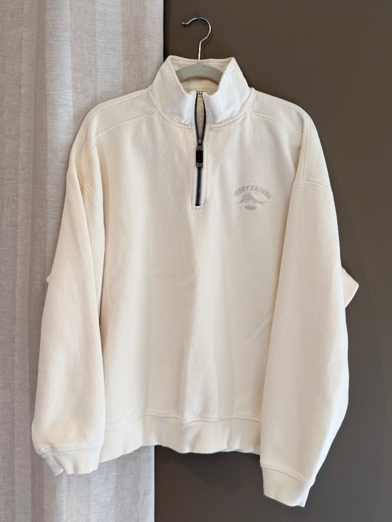 Tommy Bahama Other - Tommy Bahama Men's Ivory Pullover Aruba Half Zip Knit Relax Fit, Size XL
